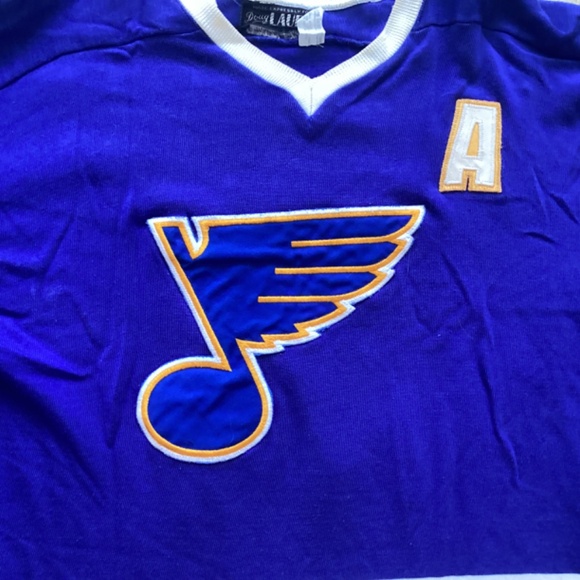 B. PLAGER #2 Vintage retro St. Louis Blues Doug Laurie Jersey - Picture 2 of 8